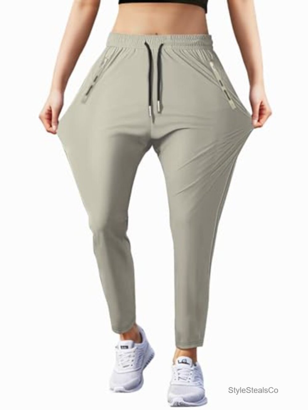 Stretchy Quick-Dry Hiking Pants with Zipper Pockets
